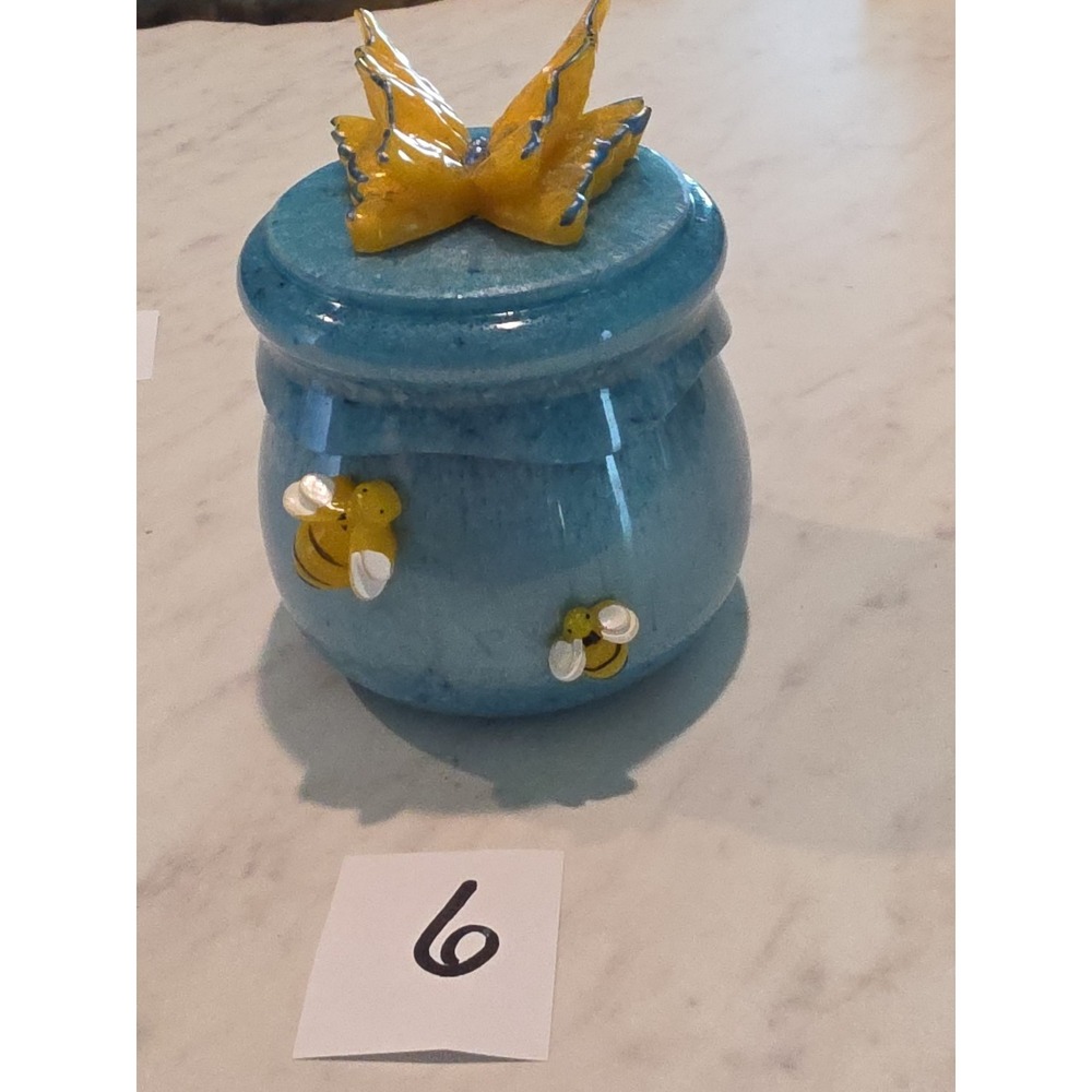 Handmade Resin Stash/Honey Pot Jar - Picture 10 of 12